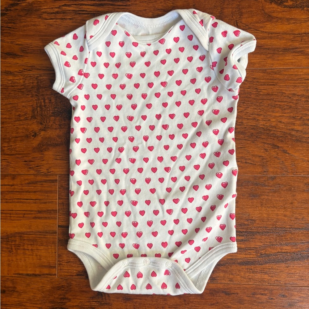 Roller rabbit baby girl heart onesie